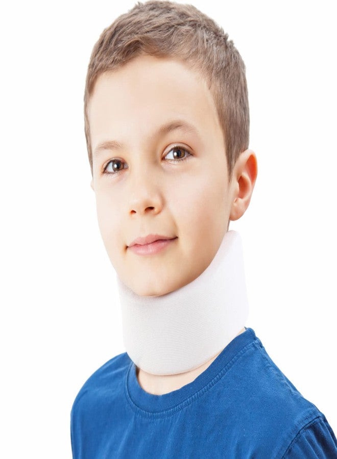 HKJD Kids Neck Brace for Neck Pain and Support, Soft Foam Cervical Collar Adjustable Youth Neck Support for Childrens Whiplash and Childs Torticollis Neck Stabilizer - Image 1