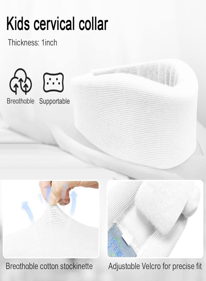 HKJD Kids Neck Brace for Neck Pain and Support, Soft Foam Cervical Collar Adjustable Youth Neck Support for Childrens Whiplash and Childs Torticollis Neck Stabilizer - Image 3