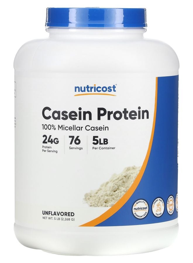 Nutricost Casein Protein Unflavored 5 lb (2268 g)