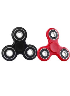 Premsons Premsons® Hand Spinner Desk Toy - High Speed Smooth Finger Spin Sensory Fidget Stress Relief Game Play for Kids & Adults - Birthday Party Gift - Combo - Red + Black Bearing  - Image 1