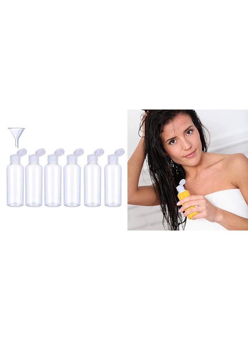 DIY Crafts DIY Crafts 60 Botles Funnel ClearTransparent 200ml Transparent Plastic Air Flight Travel Bottle Transparent Plastic Air Flight Travel Bottle Set 60 Botles Funnel ClearTransparent  - Image 4