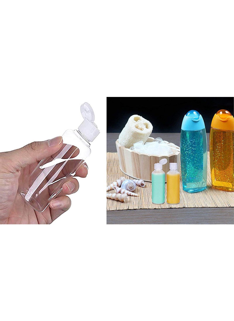 DIY Crafts DIY Crafts 60 Botles Funnel ClearTransparent 200ml Transparent Plastic Air Flight Travel Bottle Transparent Plastic Air Flight Travel Bottle Set 60 Botles Funnel ClearTransparent  - Image 3