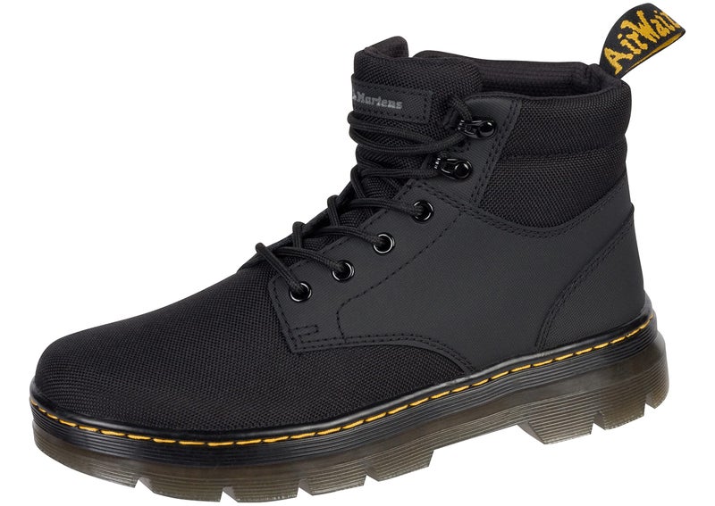 Dr Martens Dr. Martens, Unisex Rakim 6 Tie Boot, Black Extra Tough 50/50+Ajax, 12 US Women/11 US Men - Image 1