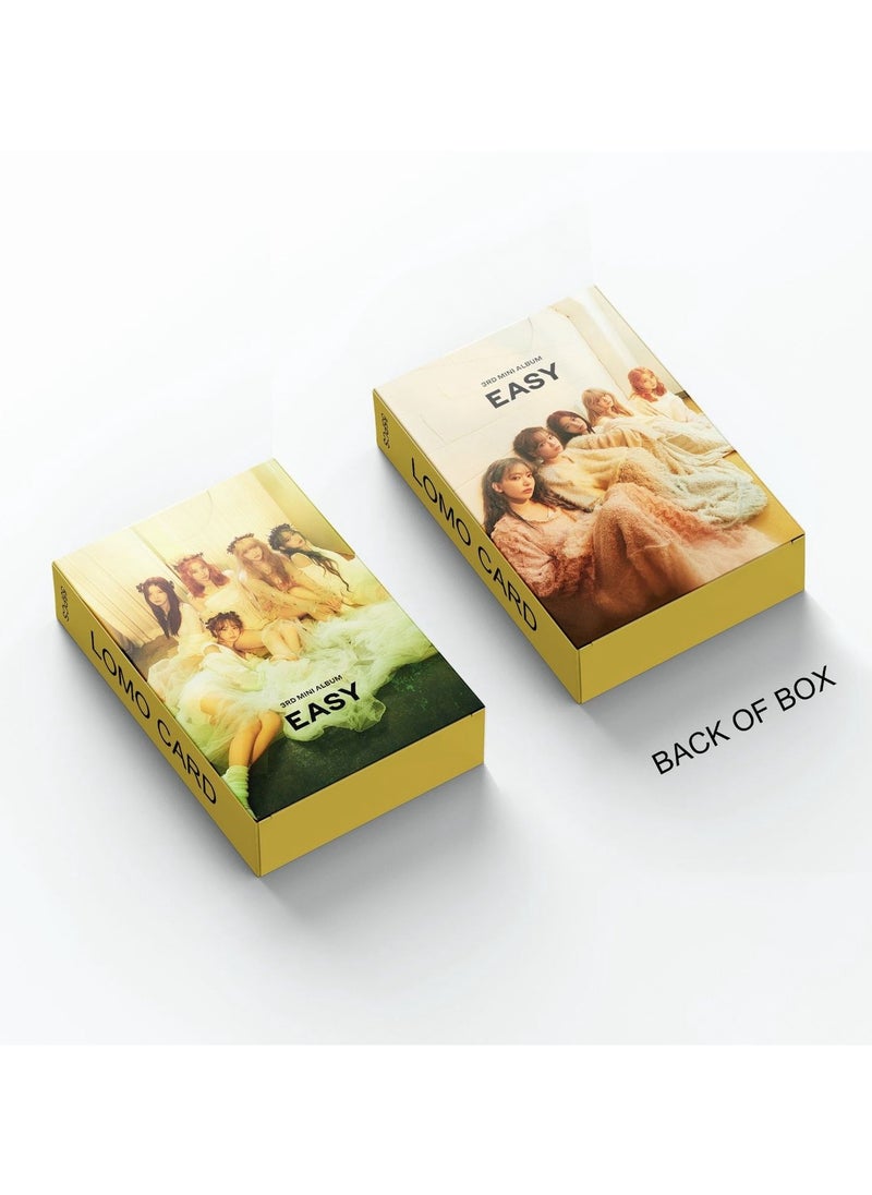 EHOME 55Pcs LE SSERAFIM 3rd Mini Album EASY Lomo Card  - Image 4