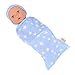 LullaBaby 14inch Realistic Baby Twin Dolls Sleep Sacks Fair Skin Tones Brown Eyes Star Floral Swaddles Hat Headband Toys for Kids Ages 2 Up - Image 4