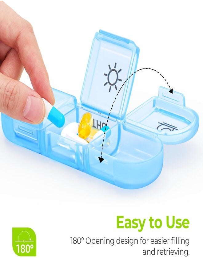 Generic Pill Organizer 3 Times a Day, Large Weekly Pill Case 7 Day, Daily Pill Box with 21 Compartments, Pill Dispenser Supplement Holder for Pills/Vitamin/Fish Oil  - Image 2