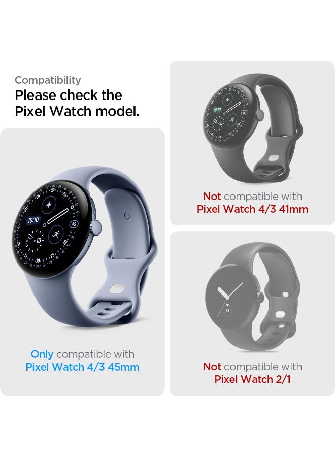 Spigen Elite Shield EZ Fit Pixel Watch 4 / 3 (45mm) Screen Protector Flexible Film [2 PACK] with Auto Align Install Kit - Image 2