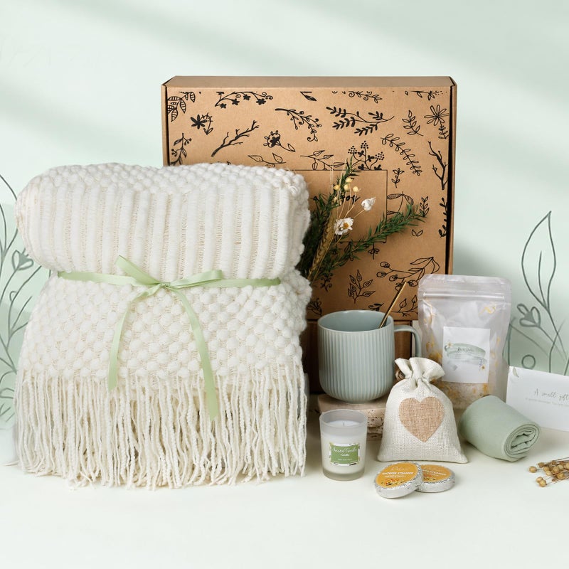 CASTATEO Get Well Soon Gift Basket Relaxation BirthdayMothers Day Self Care Package After Surgery recovery Sympathy Gift for Loss of Loved One Thinking of You Gift Set GriefMiscarriage Gift for Women - Image 2