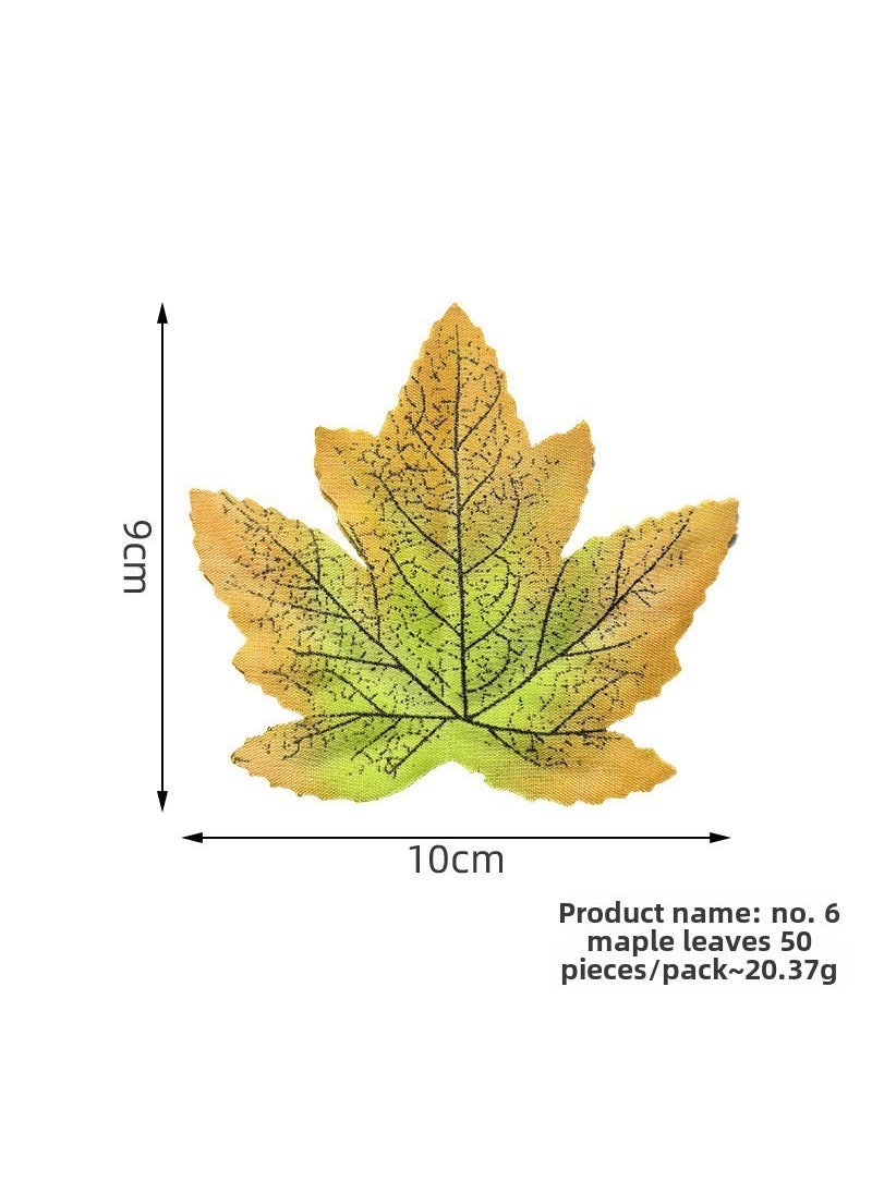Generic Artificial Maple Leaves Autumn Wedding Decor Number Six 