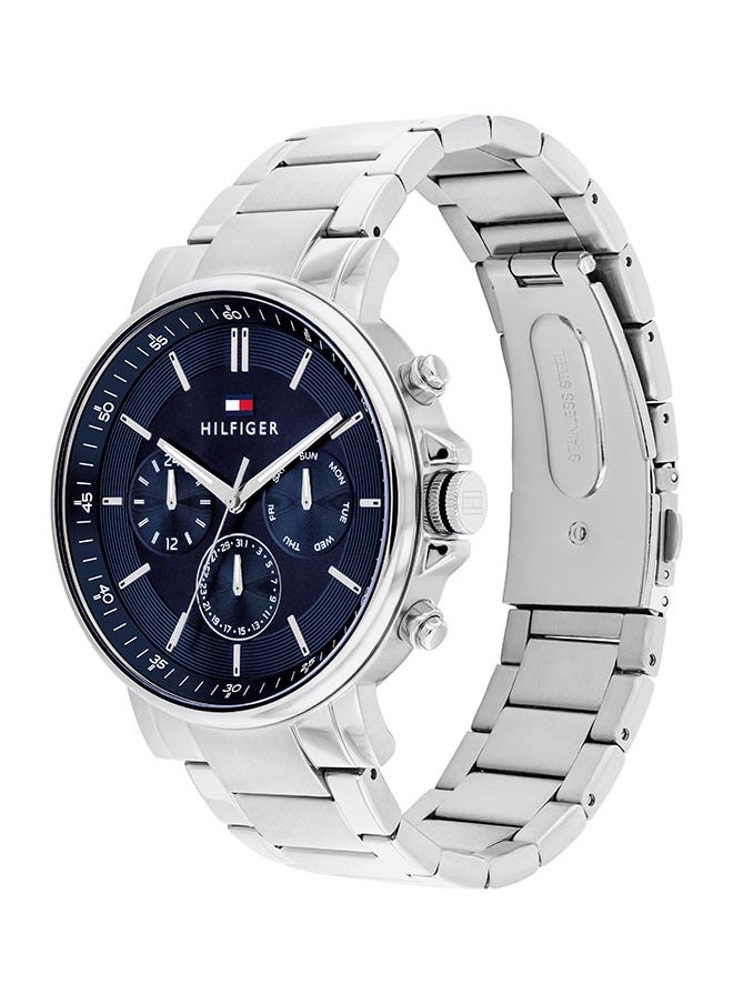 TOMMY HILFIGER ساعة يد رجالية بعقارب دائرية الشكل من الستانلس ستيل 1710588 - 44 ملم  - Image 4