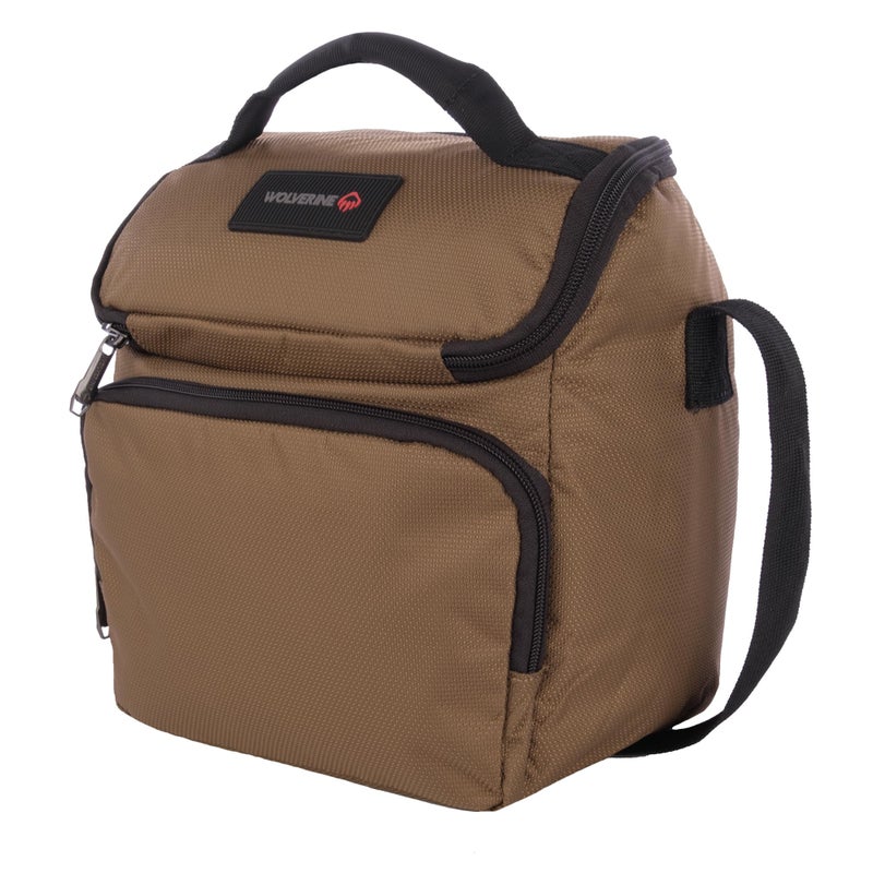 Wolverine Lunch Cooler | Insulated | 12 Can Capacity | Portable | Worksite | Heavy Duty | Outdoor | Travel | Leakproof | Durable - Chestnut - Image 1