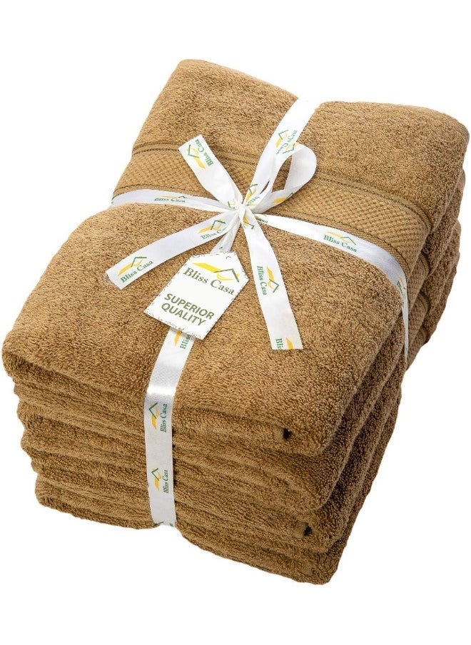 Bliss Casa Bliss Casa Cove Cotton Bath Towels 4 Pack 70 x 140 CM 500 GSM Cotton Bath Towel Set for Home Hotels Pool And Beach  - Image 5