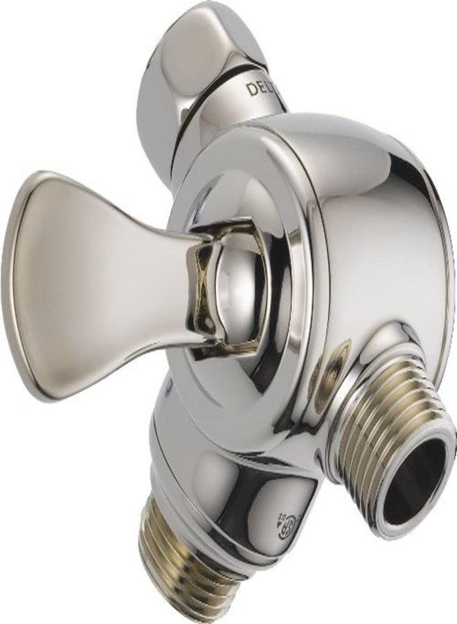 Delta Faucet U4929-PN-PK 3-Way Shower Arm Diverter for Hand Shower, Polished Nickel - Image 1