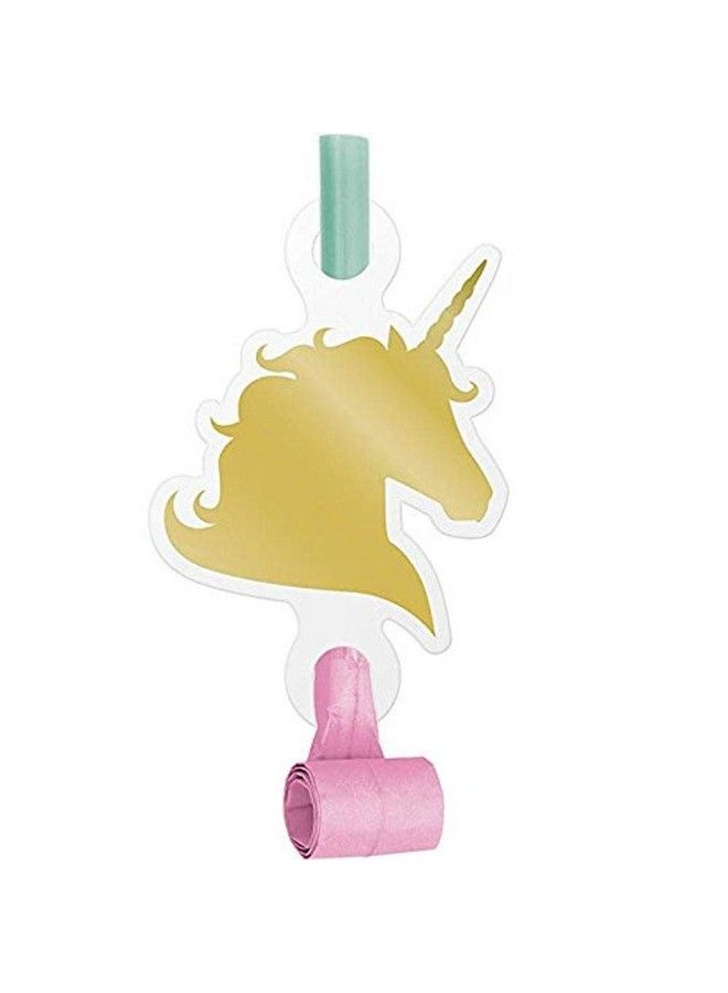 CREATIVE CONVERTING Unicorn Sparkle Blowouts With Medallion Party Supplies Multicolor 5.25"" X 2.55""" - Image 1