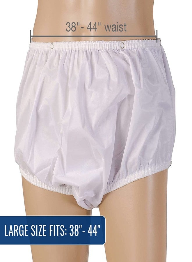DMI MABIS Waterproof Incontinence Underwear for Disabled, Elderly, Handicapped, Potty Training, Pregnancy or Postpartum, Snap On, Large 38-44 Inches - Image 3