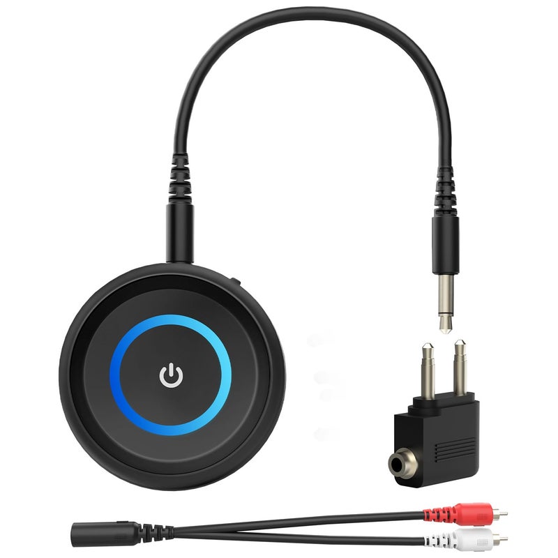 BANIGIPA Bluetooth 5.3 Transmitter Receiver, 2-in-1 Wireless Transmitter Receiver for TV/Airplane/Home Stereo/Speakers/Headphones/Car, Audio Adapter w/3.5mm AUX/RCA Jack, Dual Link, Low Latency, 16H - Image 1