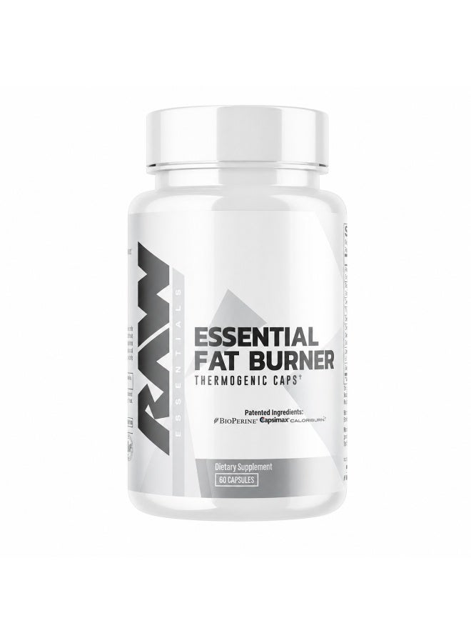 W Nutrition CBUM Essential Fat Burner – Thermogenic Metabolism Booster & Energy Supplement for Weight Loss – 60 Veggie Capsules