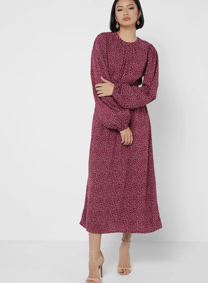 DOROTHY PERKINS Printed Cut Out Detail Dress