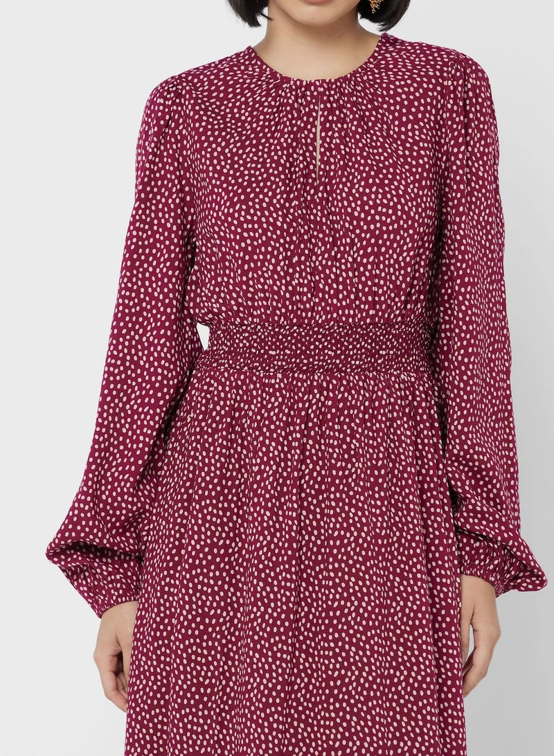 DOROTHY PERKINS Printed Cut Out Detail Dress