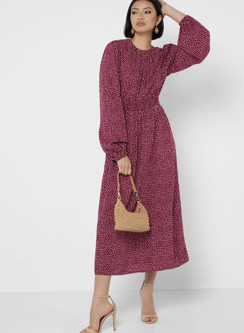 DOROTHY PERKINS Printed Cut Out Detail Dress