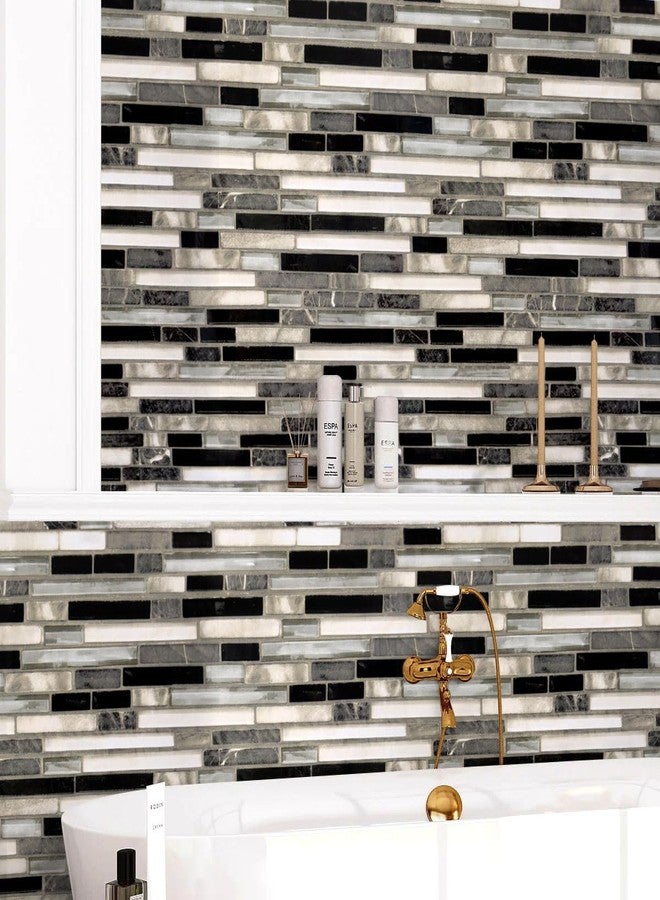 Livebor Kitchen Peel and Stick Wallpaper Kitchen Backsplash Tile Wallpaper 17.7inch x 118.1inch Backsplash Contact Paper Peel and Stick Countertops Waterproof Wall Paper for Bathroom Tile Vinyl - Image 5