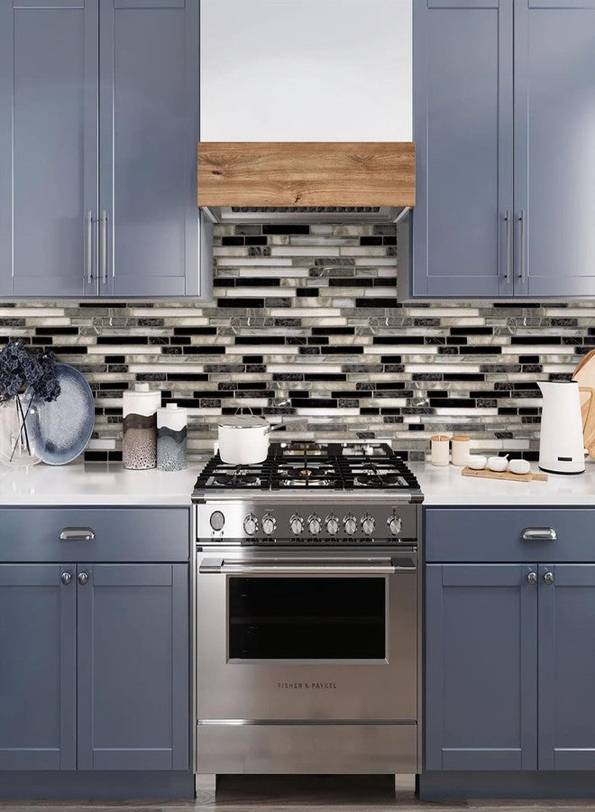 Livebor Kitchen Peel and Stick Wallpaper Kitchen Backsplash Tile Wallpaper 17.7inch x 118.1inch Backsplash Contact Paper Peel and Stick Countertops Waterproof Wall Paper for Bathroom Tile Vinyl - Image 4