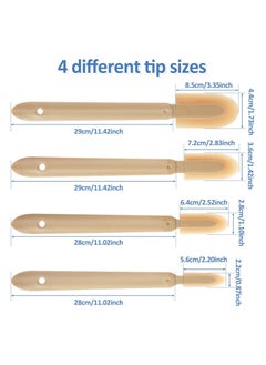 YQbest 8PCS Rubber Caulking Tool Kit, Caulking Finishing Tool Rubber, Silicone Caulking Tool Caulk, Grout Sealant Applicator Tool, 4 Size Rubber Spatula Caulking Tool for Brick Skirting Kitchen Bathroom  - Image 3