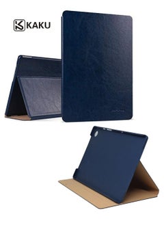 Kaku Leather Protective Case Cover Compatible With Samsung Galaxy Tab A8 X200/X205C Blue  - Image 1