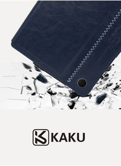 Kaku Leather Protective Case Cover Compatible With Samsung Galaxy Tab A8 X200/X205C Blue  - Image 4