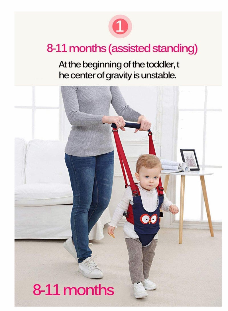 Baby Walker Harness, Baby Walking Assistant Helper Kid Toddler Safe Walking Breathable Safety Belt for Children, Infant, Gift for Baby Shower, Adjustable (Blue) - Image 5