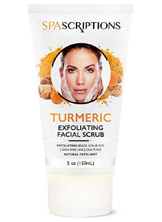 spascriptions Face Exfoliating Scrub With Turmeric Face Wash 5 Oz - Image 2