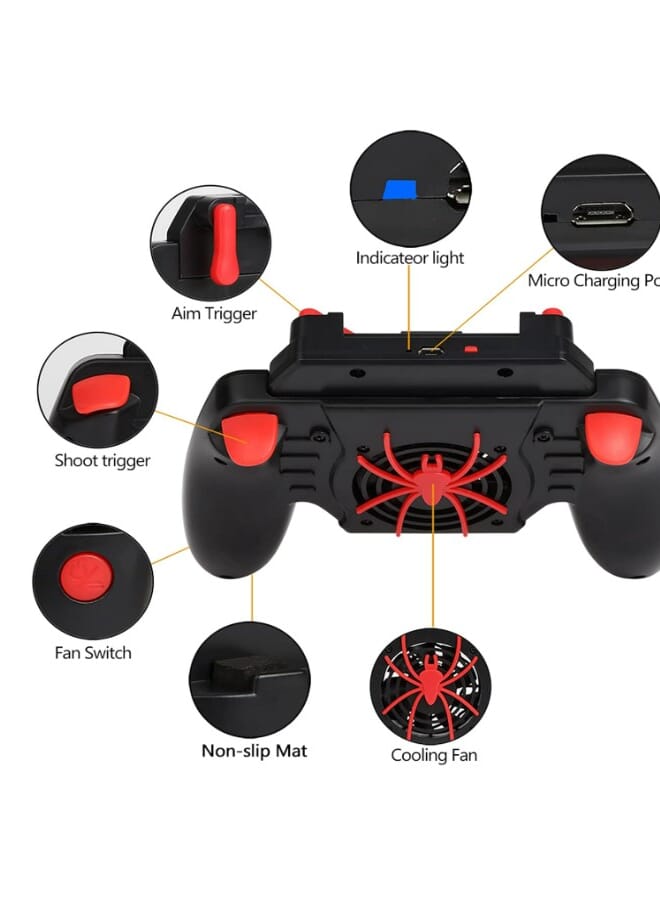 وحدة تحكم ألعاب الهاتف المحمول، مشغلات لوحة الألعاب مع مروحة تبريد - Image 5