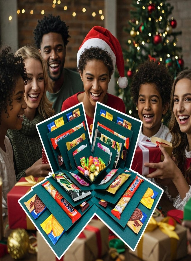 Hryan 5 Layer Gift Box, Multi Layered Explosion Photo DIY Box, Creative Surprise Picture Gift for Important Days and Holidays. (GREEN) - Image 5