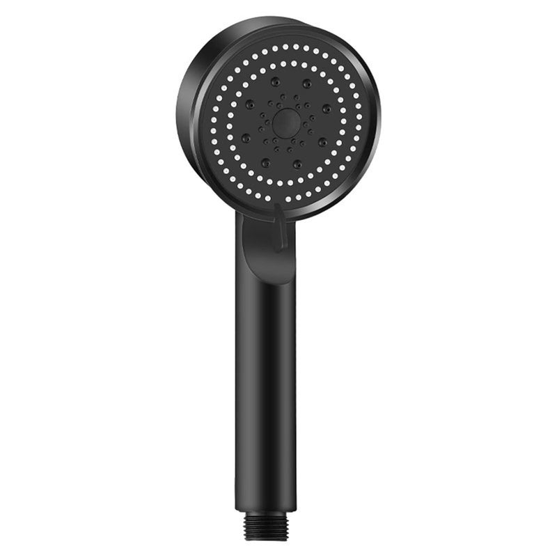 BATH GURU BATH GURU BGBHS001 ABS 9 Inch High Pressure Multi Function 5 Mode Spray Handheld Shower for Bathroom Black Round With 15 Mtr Chrome Plated Shower Tube Hose Pipe  - Image 5