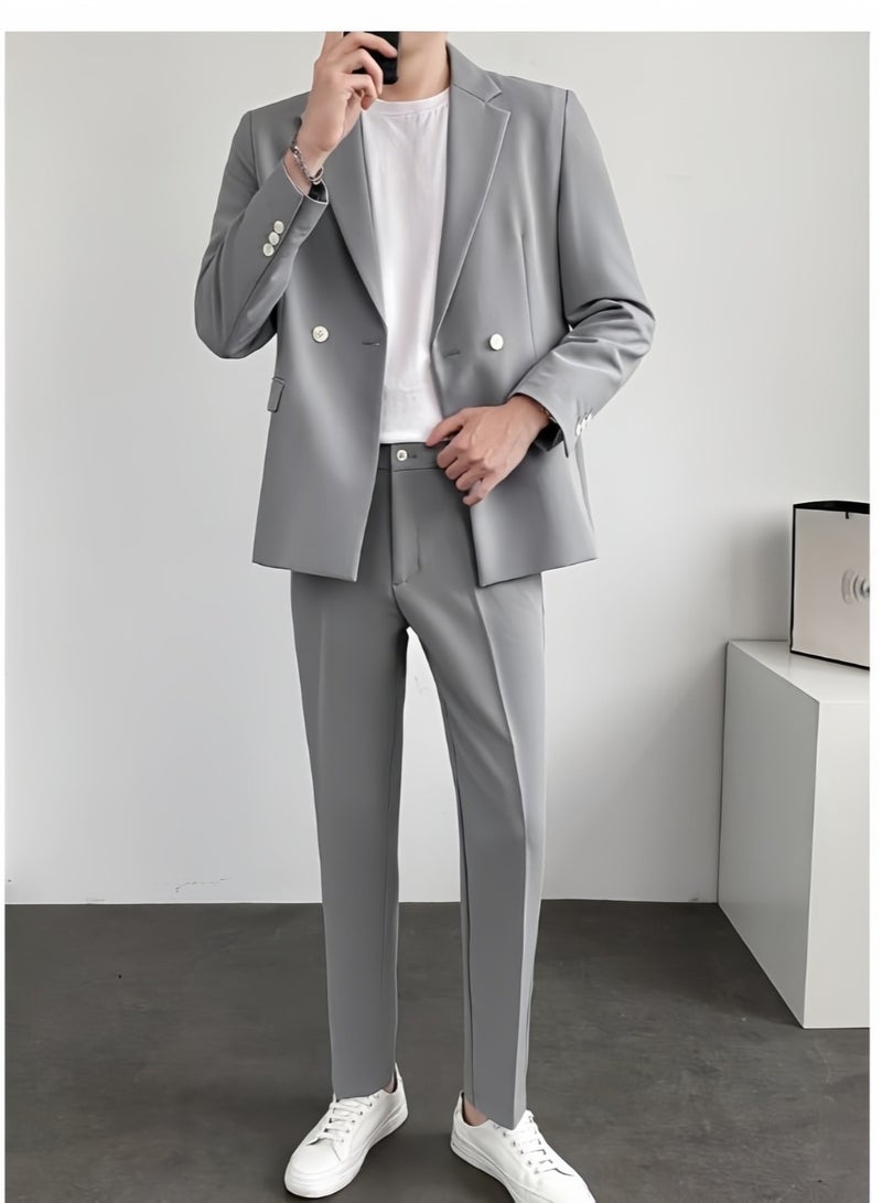 KUYING New Men's Casual Suit Set  - Image 2