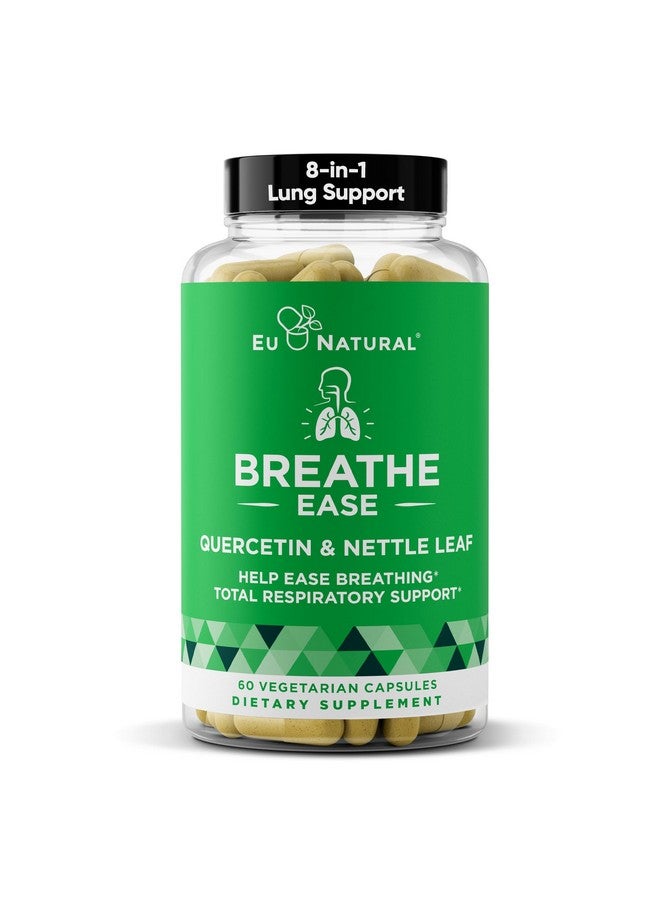 Eu Natural Breathe Inhaler Support Supplement - Sinus, Lungs, Open & Clear Airways - Seasonal Nasal Health, Bronchial Wellness, Healthy Chest - Quercetin, Vitamin D, Bromelain Pills - 60 Vegetarian Soft Capsules - Image 1