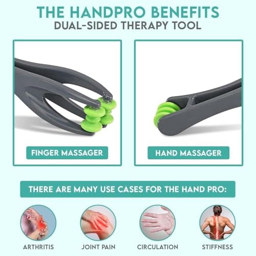 COZLOW HandPro Finger Massager for Deep Tissue Comfort, Dual-Sided Therapy Tool for Arthritis, Carpal Tunnel, Stress & Pain Relief, Massage Roller for Hands, Palm & Wrist - Image 2
