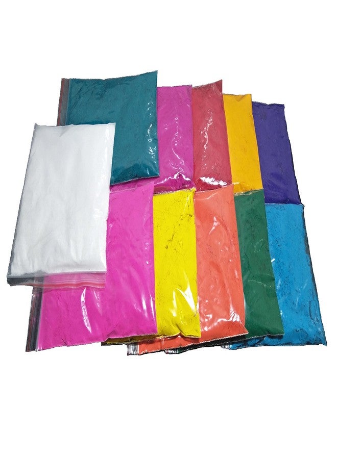 YADNESH Rangoli Colors Rangoli Powder Design Creativity Diwali Floor Design Colors(Set of 11 Colors 50 gm each packs and White color 100 gm pack) - Image 2