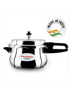 BUTTERFLY Butterfly Stainless Steel 5.5-Liter Curve Pressure Cooker, Large, Silver  - Image 2