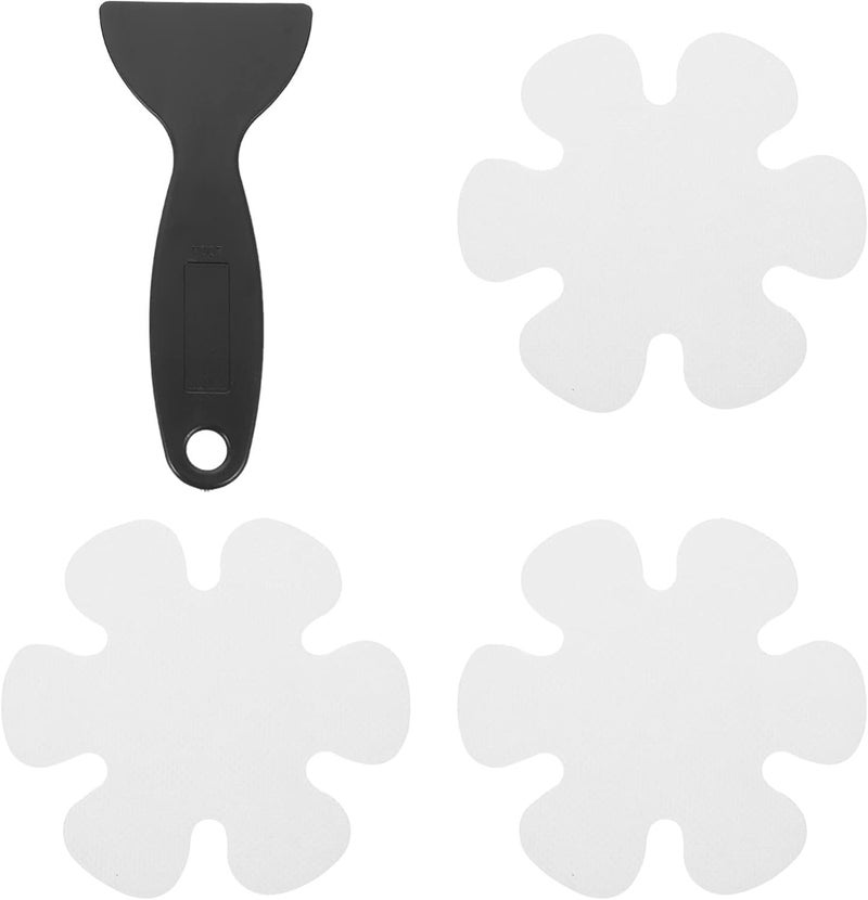 klarako 1 Set Bathroom Non-Slip Stickers Non Skid Tape Clear Sticker Clear Duct Tape Bathtub Sticker with Scraper Floor Stickers Pools Floor Anti Slip Sticker Non-Slip Sticker Scraper - Image 1