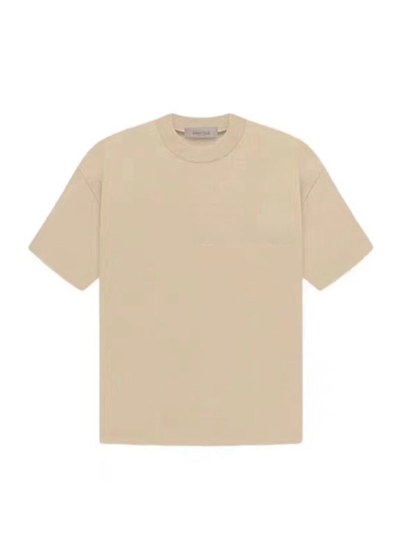 Generic - High-Quality Essentials Mens Tee Fog American Streetwear sand white - Image 1