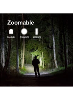 Generic USB Rechargeable Flashlight, 3 Pack COB LED Mini Flashlights, Portable Waterproof Zoomable FlashLight with 5 Modes, Flashlight High Lumens Lights for Camping, Outdoor, Hiking, Emergency  - Image 3