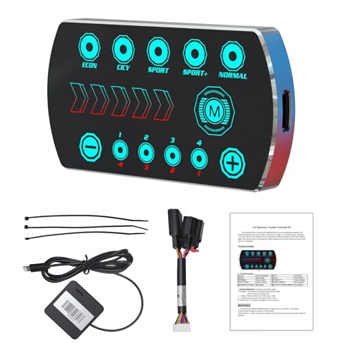 Qagea Throttle Response Controller 9 Drive Modes Smart Electronic Racing Accelerator Compatible with Toyota Tacoma FJ Cruiser 4Runner Hilux Prius Fortuner Innova Prado - Image 1