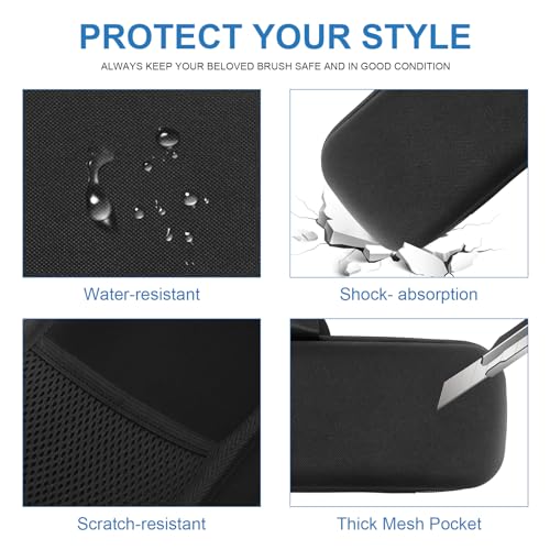 Buwico Hard Travel Case for Dyson Airstrait Straightener, Portable Storage Bag for Dyson Airstrait Straightener (Only Case, Black) (Black) - Image 5