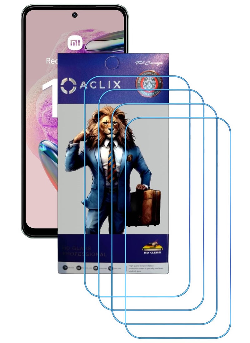 ACLIX 4 Pieces Antistatic ESD Dustproof Premium Quality High Definition Clear Tempered Glass Screen Protector Designed For Xiaomi Redmi Note 12S - Image 1
