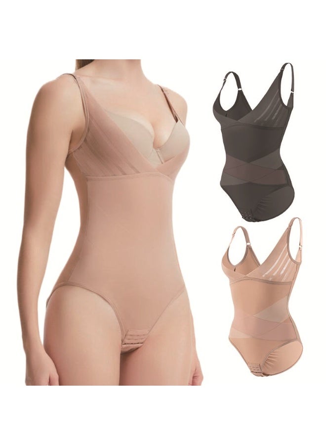 KUYING New Comfortable Skin Friendly Breathable Shaping Waist Cinching Jumpsuit Set Of 2  - Image 2