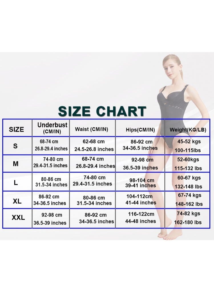 KUYING New Comfortable Skin Friendly Breathable Shaping Waist Cinching Jumpsuit Set Of 2  - Image 5