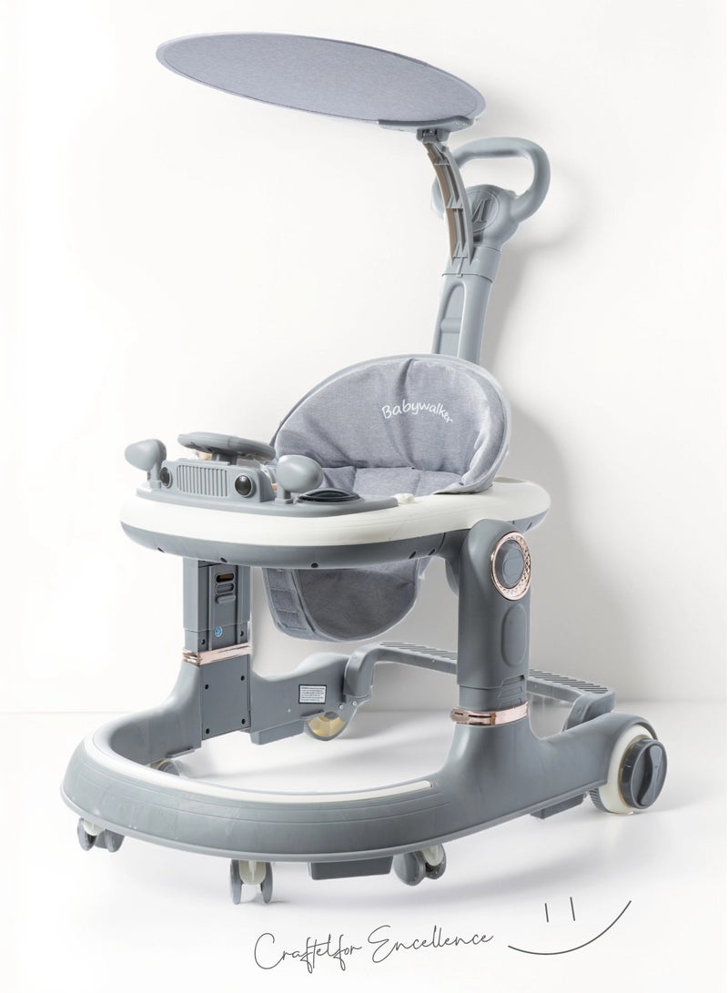 AL-WAHA AL-ZHABIA 4-in-1 Convertible Baby Walker with Activity Center – Grow with Your Child (Designed for  6-18 Months) - Image 1