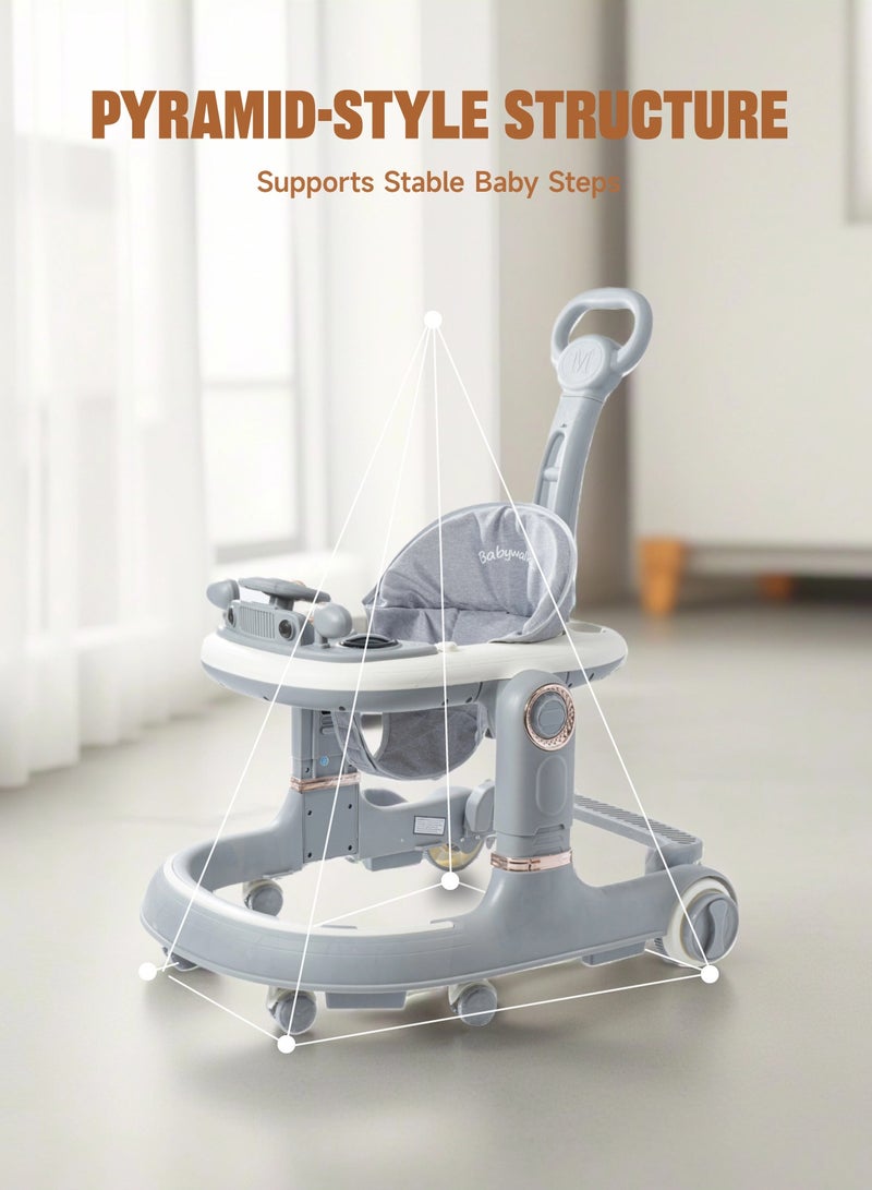 AL-WAHA AL-ZHABIA 4-in-1 Convertible Baby Walker with Activity Center – Grow with Your Child (Designed for  6-18 Months) - Image 3