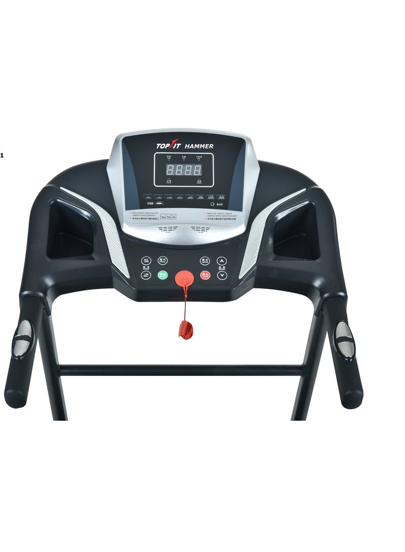 جهاز المشي القابل للطي Top Fit MT-333 بقوة 2.25 حصان - تصميم صغير الحجم، تخزين سهل، تمارين منزلية - Image 4